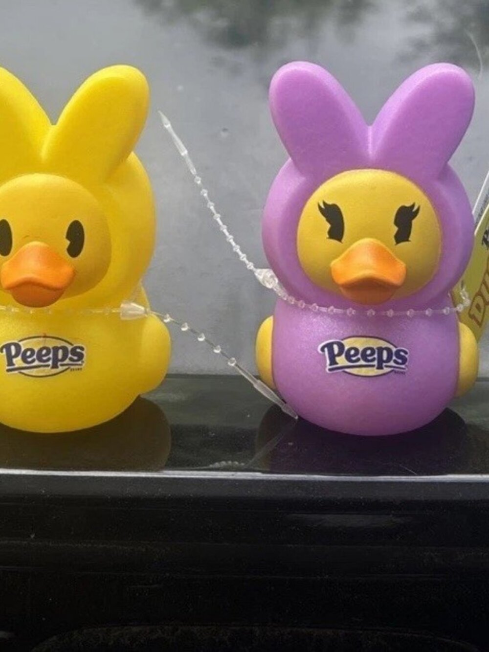 PEEPS Easter Duckalooz Rubber Ducks, 4 pk, Easter Basket Toy Gift Stuffer